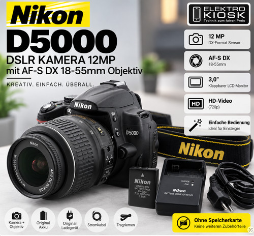 Nikon d5000 dslr - d5000, kamera